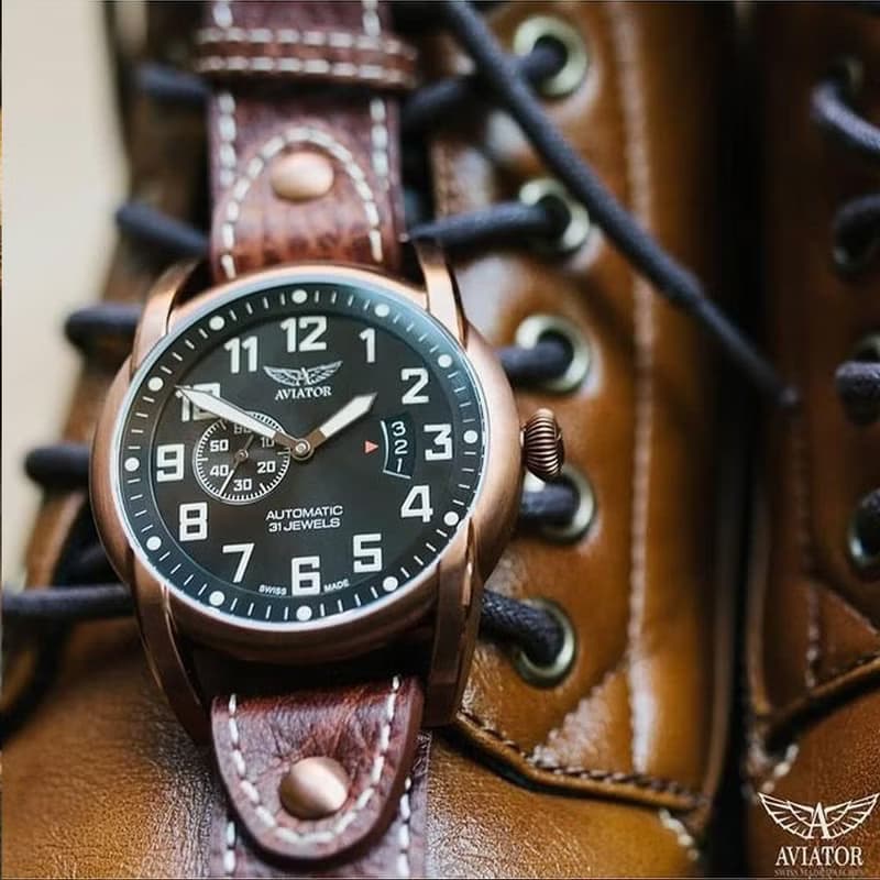 布里斯托偵察機 RISTOL SCOUT 小秒針機械腕錶