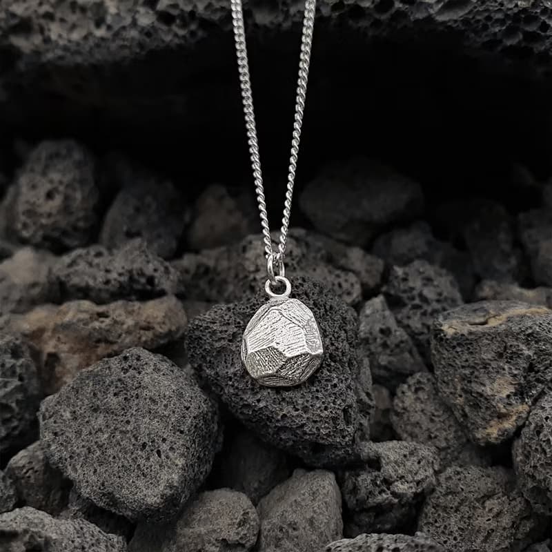 (925 Sterling Silver) Atypical Stone Necklace Ver.3