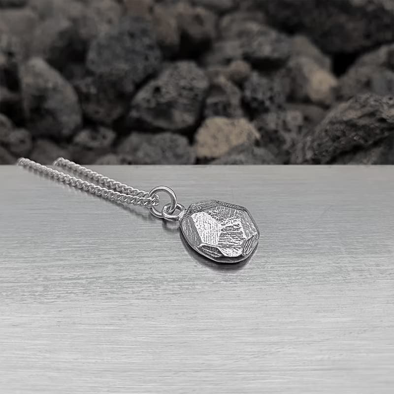 (925 Sterling Silver) Atypical Stone Necklace Ver.3
