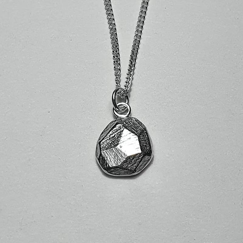 (925 Sterling Silver) Atypical Stone Necklace Ver.3