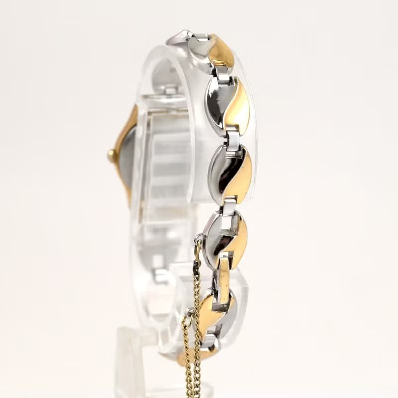 SEIKO 女性用腕時計 クォーツ 2Y01-0A10  ゴールド文字盤 ツートンブレスレット 手錶 古董錶 復古手錶