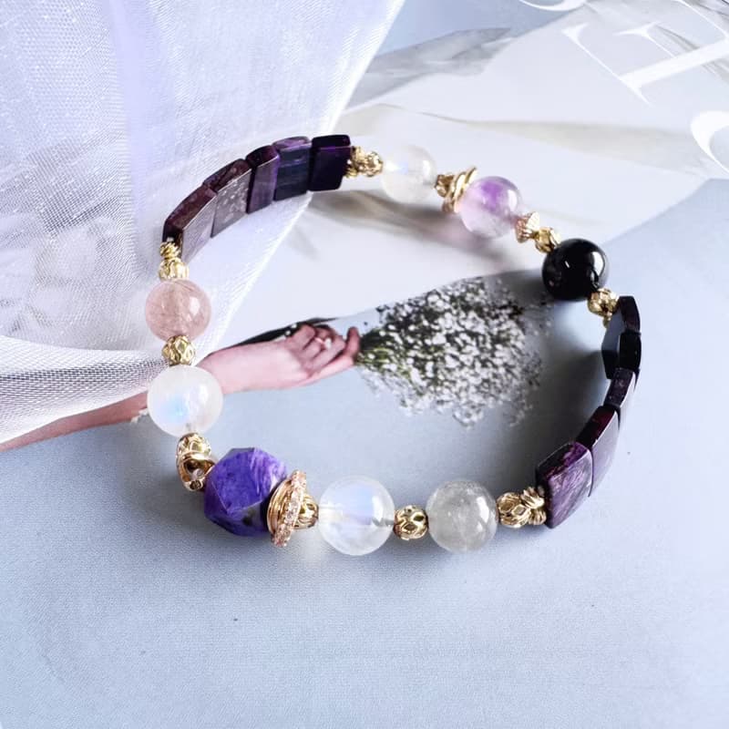 紫色舒俱萊手排設計 紫超七 兔毛 寧靜療癒健康