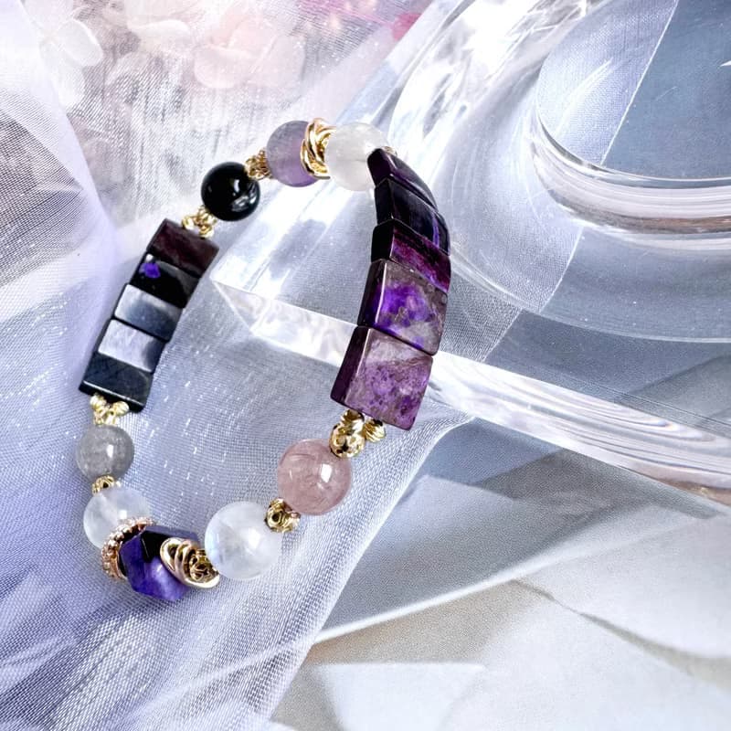 紫色舒俱萊手排設計 紫超七 兔毛 寧靜療癒健康