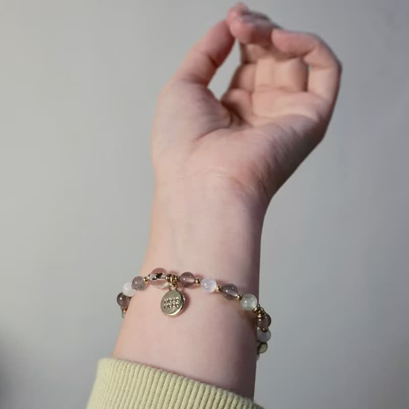 ll 月光葡萄莊園 ll 赫基蒙 月光石 拉長石 紫玉 葡萄石 BR-00014