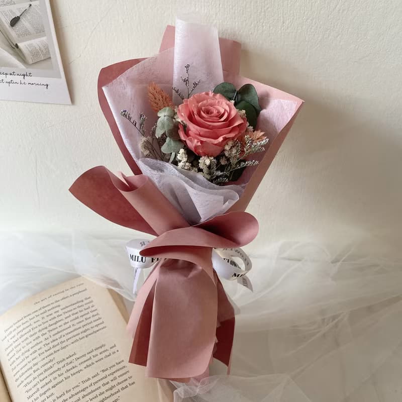 情人節限定 永生花束 百元花束