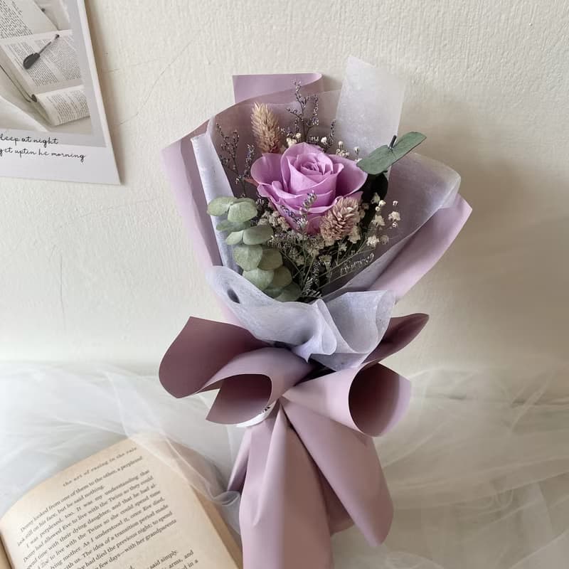 情人節限定 永生花束 百元花束