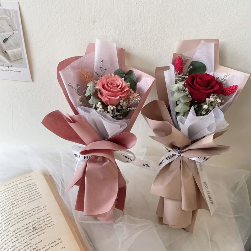 情人節限定 永生花束 百元花束