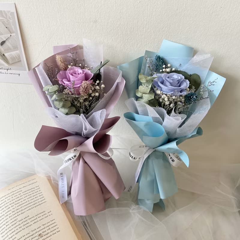 情人節限定 永生花束 百元花束