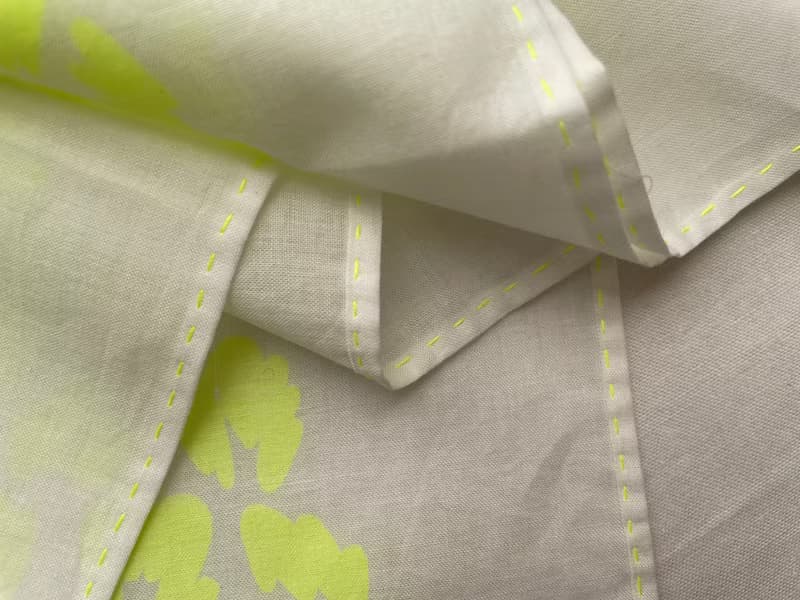 leopard handkerchief  neon yellow