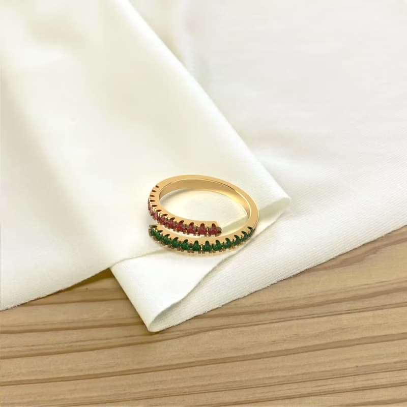 Minimal design ring Natural Ruby Ring made by Fine jewelry in Thailand