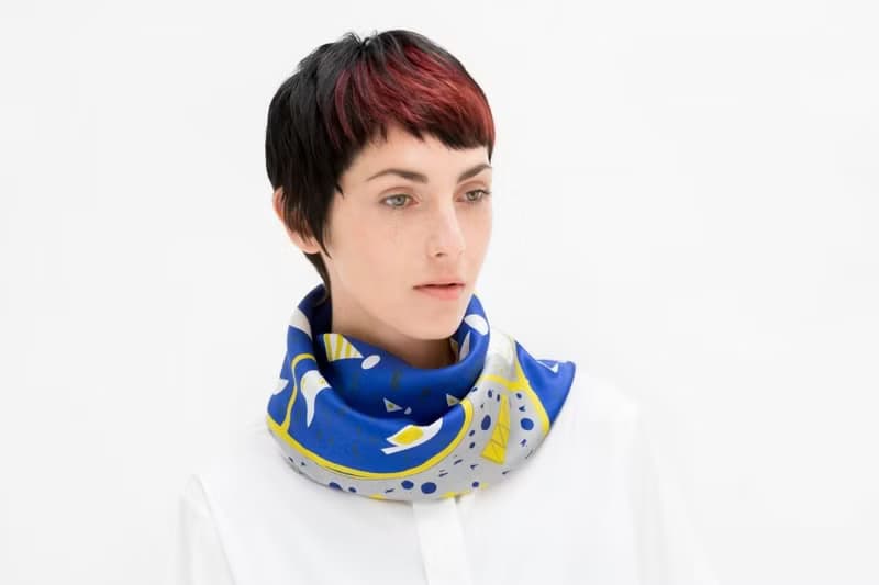 Stockholm Blue Furoshiki Scarf