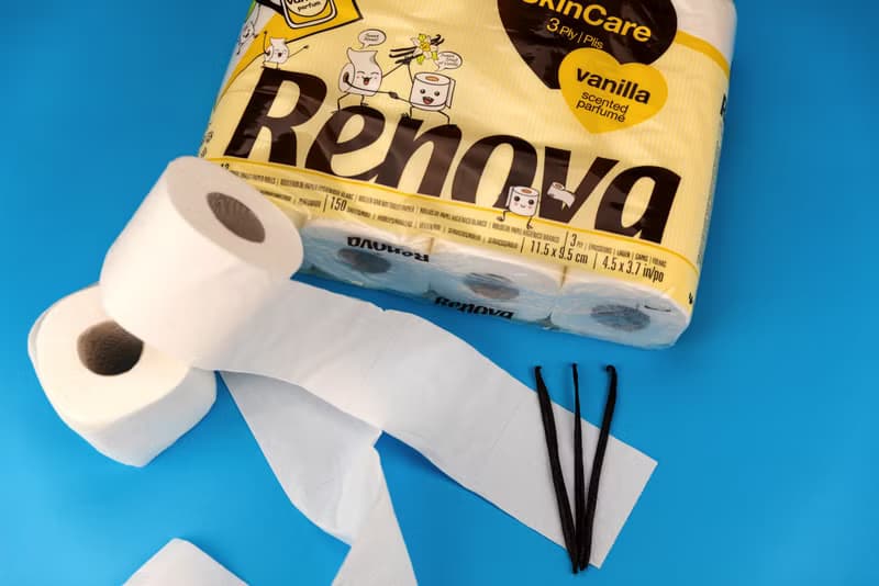 Renova天然植萃奶油香草香氛滾筒式卷紙-送禮環保無螢光劑漂白劑