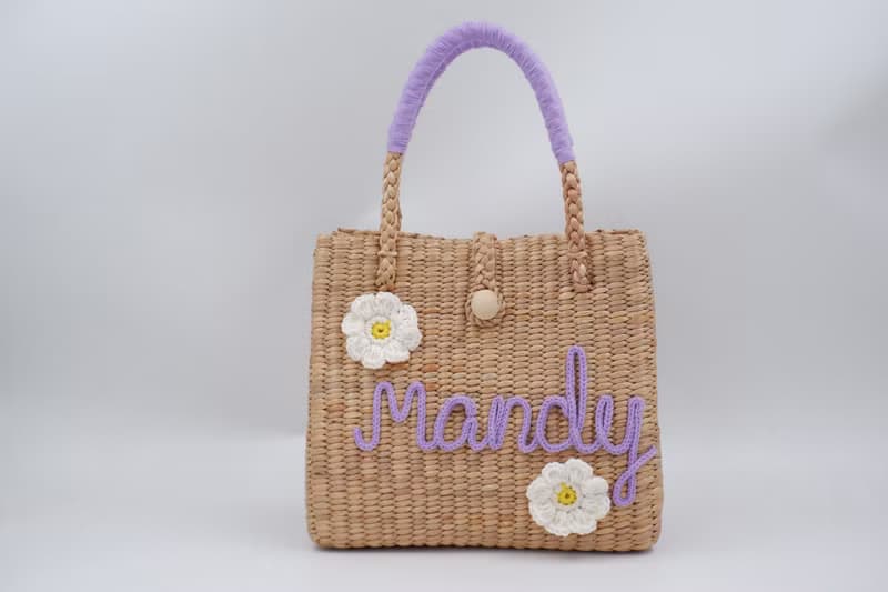 Straw tote bag 稻草手提袋 草編包