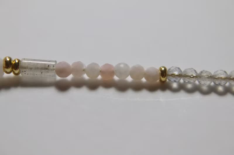 六月誕生石  手鍊 珍珠 粉紅澳寶 - 預備金 -