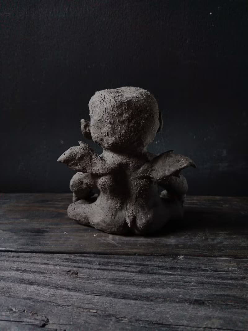 蝠罹 (高14.5cm 藝術品 收藏 擺飾 雕塑 飾品置放 香座)