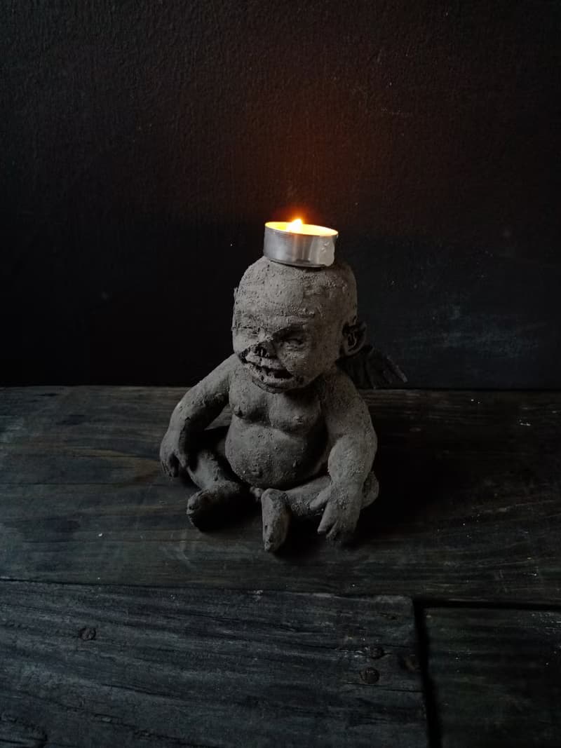 蝠罹 (高14.5cm 藝術品 收藏 擺飾 雕塑 飾品置放 香座)