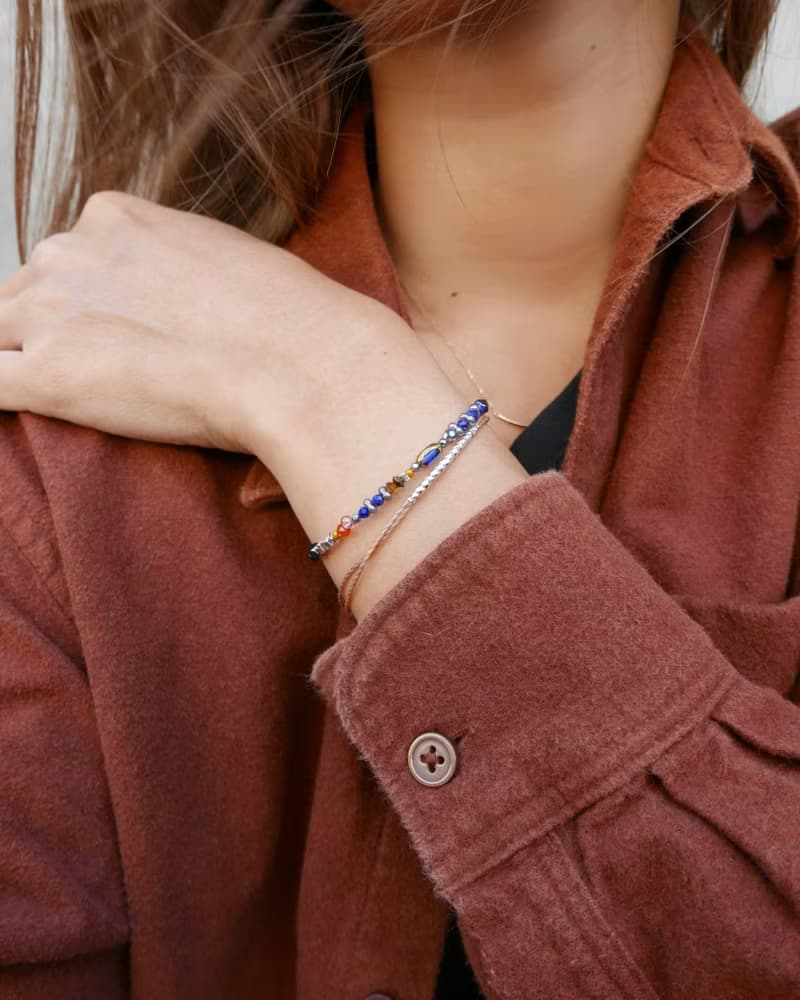 專屬訂製/天然石手鍊/青金石/黃虎眼石