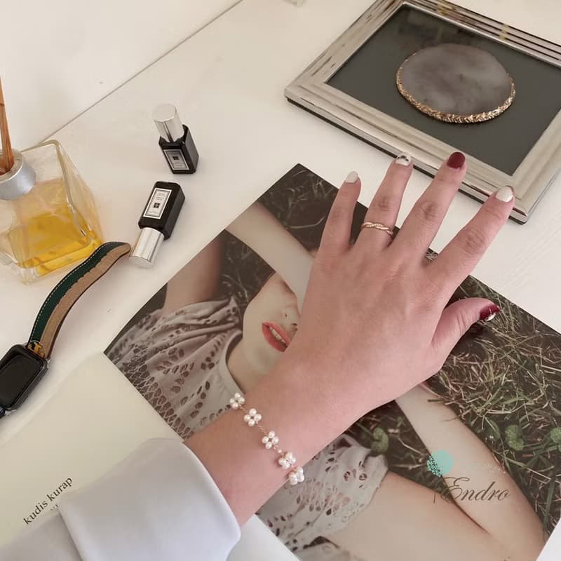 ENDRO ACC【Mommy &amp; Girl】系列 l 四葉幸運珍珠手鍊