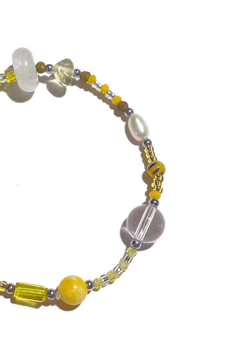 Yellow Natural Stone Bracelet 016