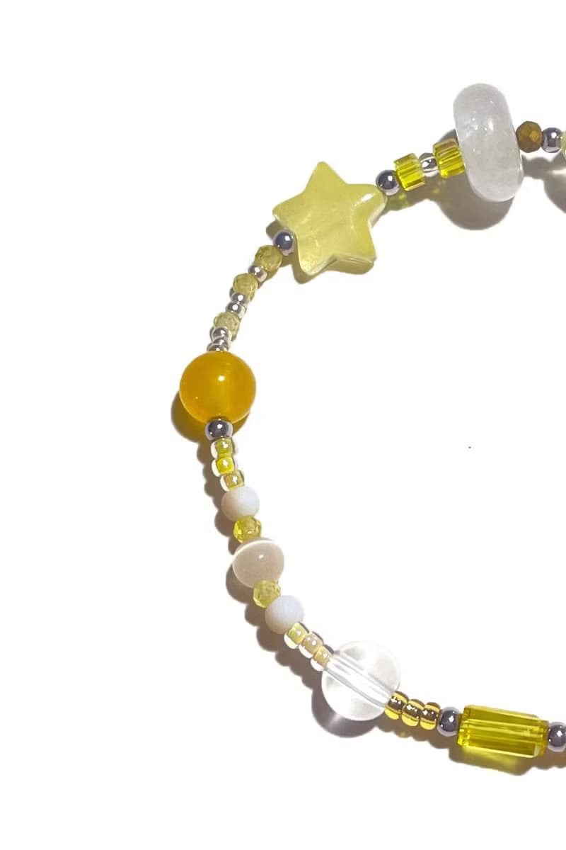 Yellow Natural Stone Bracelet 016