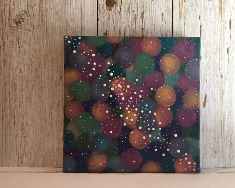 宇宙#14 壓克力畫 療癒生活 20x20 居家裝飾 藝術作品 手繪