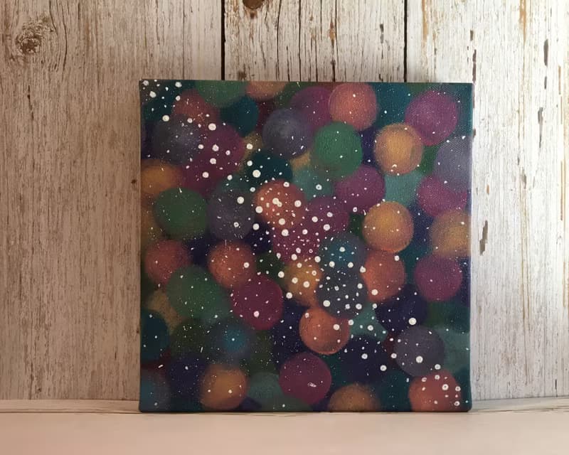 宇宙#14 壓克力畫 療癒生活 20x20 居家裝飾 藝術作品 手繪
