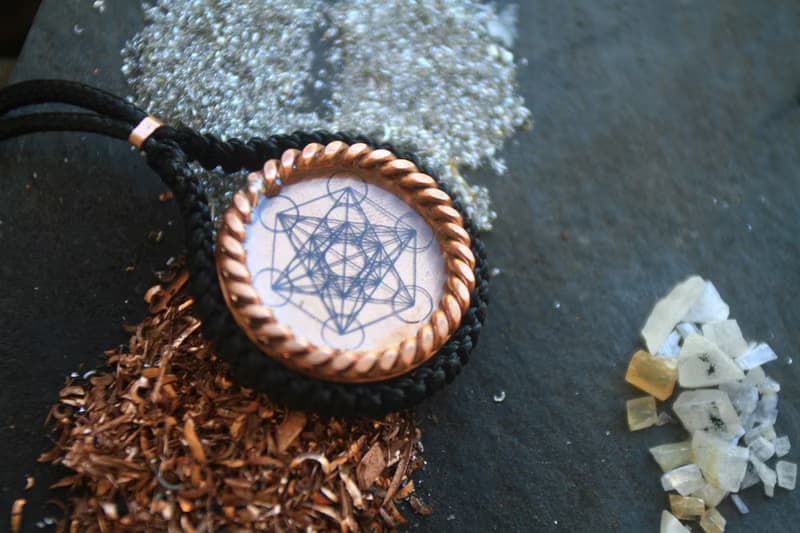 Orgonite Metatron Pendant | Orgonite Pendant | Tensor Ring Pendant| Radiating En