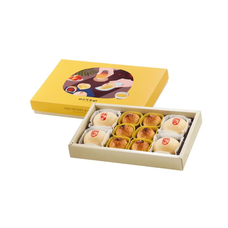 Linhomelybakery林記糕餅舖10入綜合禮盒 (6入蛋黃酥+4顆綠豆椪)