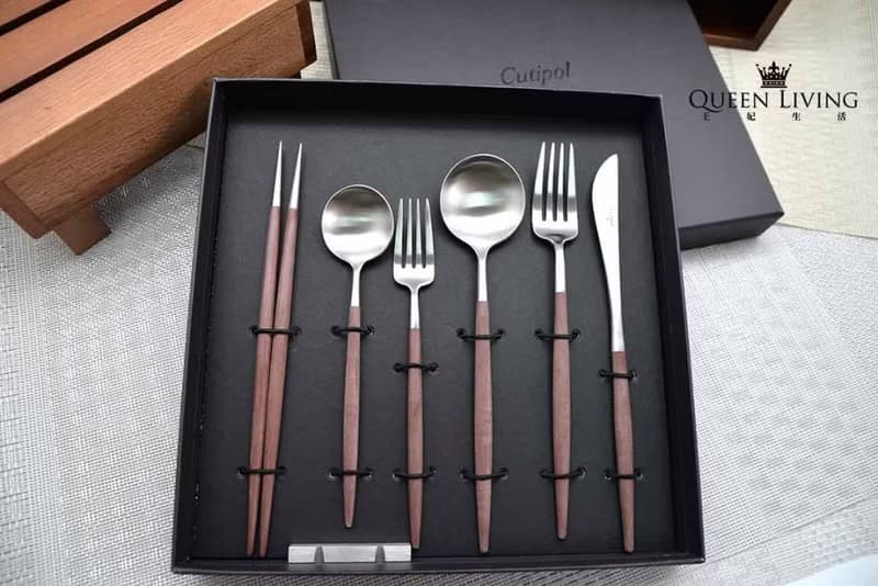 葡萄牙Cutipol GOA系列棕柄22cm主餐刀