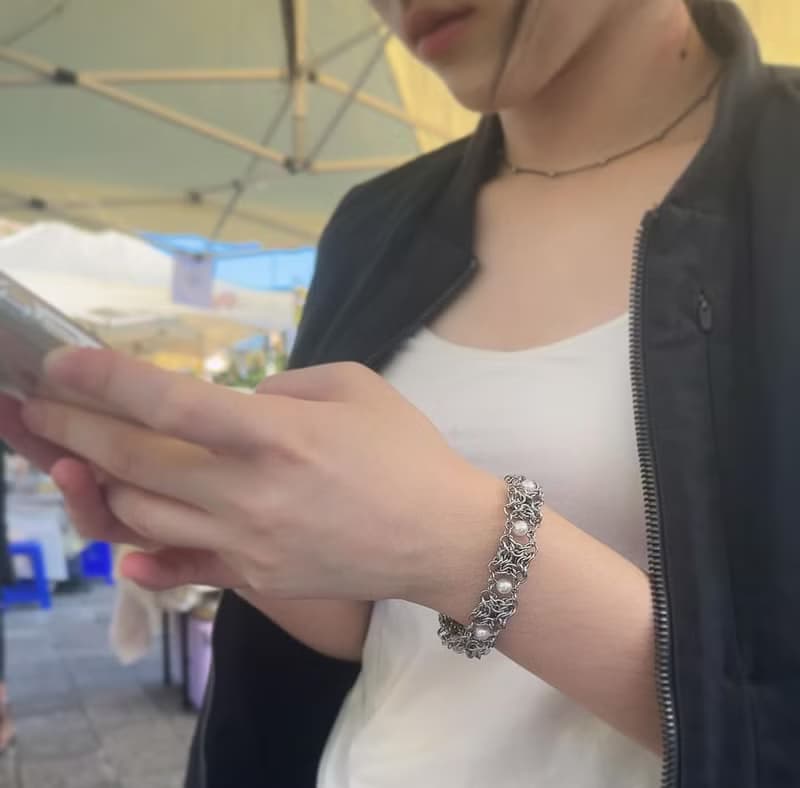 Twinkle 燦星手鍊(珍珠款)  不鏽鋼手鍊