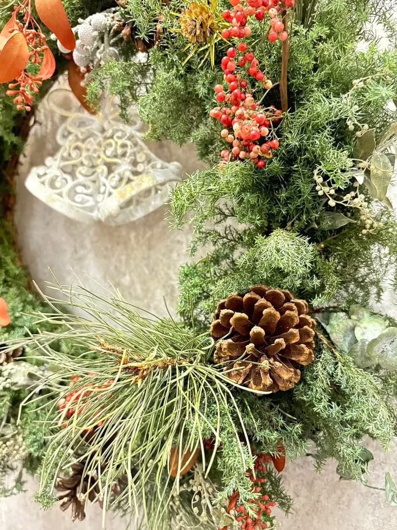 【雪松聖誕花圈】北歐森林‧大款