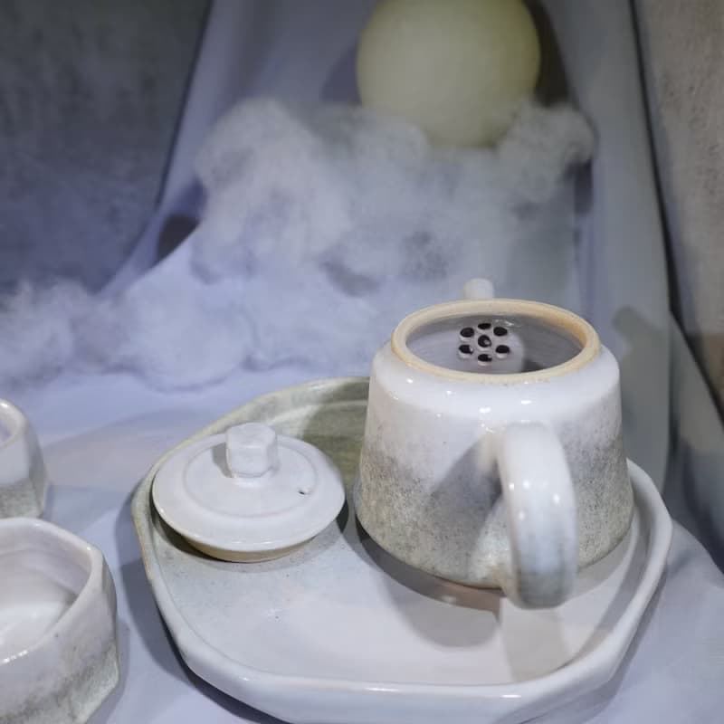 貓柳茶具組