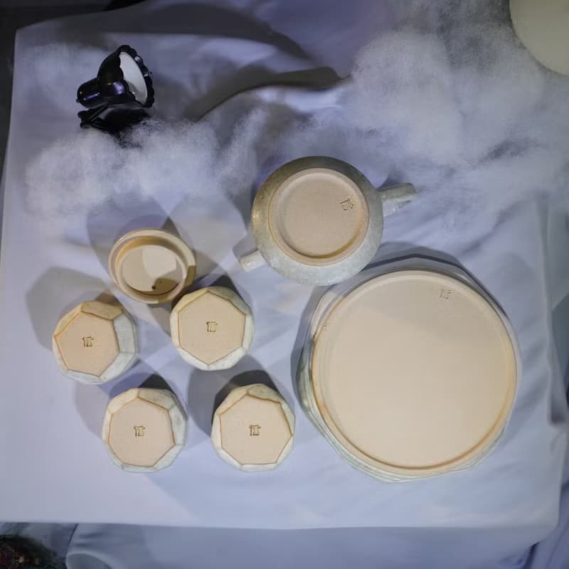 貓柳茶具組