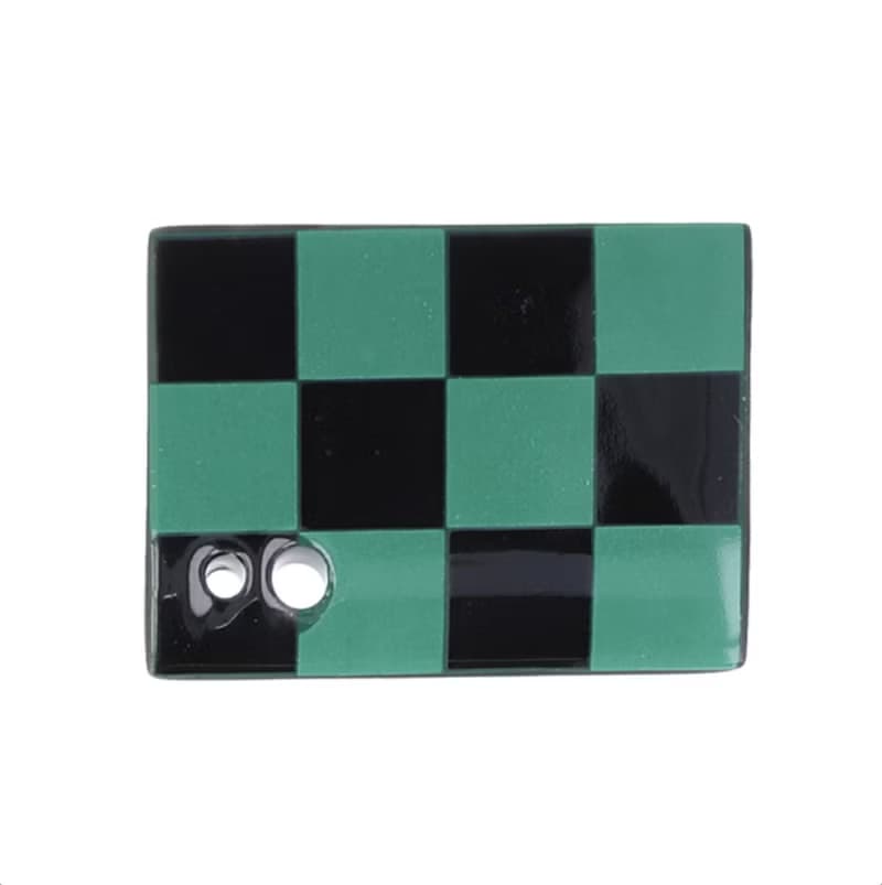 絕版品  季節圖案系列香立 市松黑x綠方格(碳治郎)