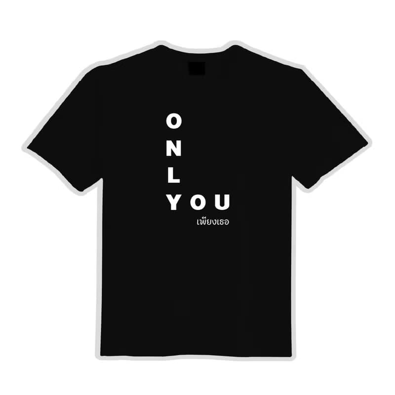 ONLY YOU LING ORM 衣服 T恤 落肩 寬版 中性 純棉 吸濕排汗 黑T