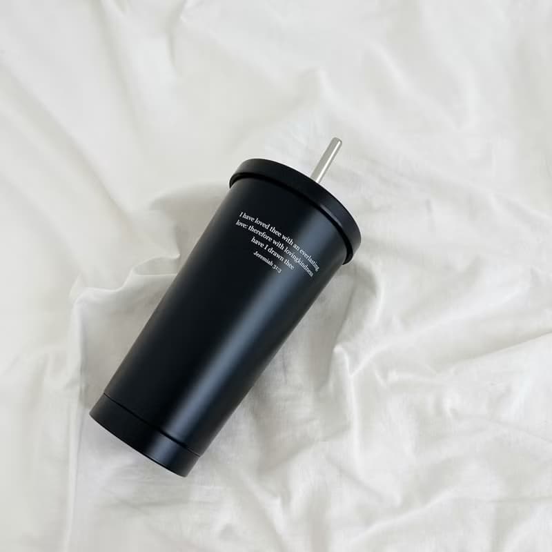 JIN CHA GOD-吸管杯 我以永遠的愛愛你  因此我以慈愛吸引你/文創