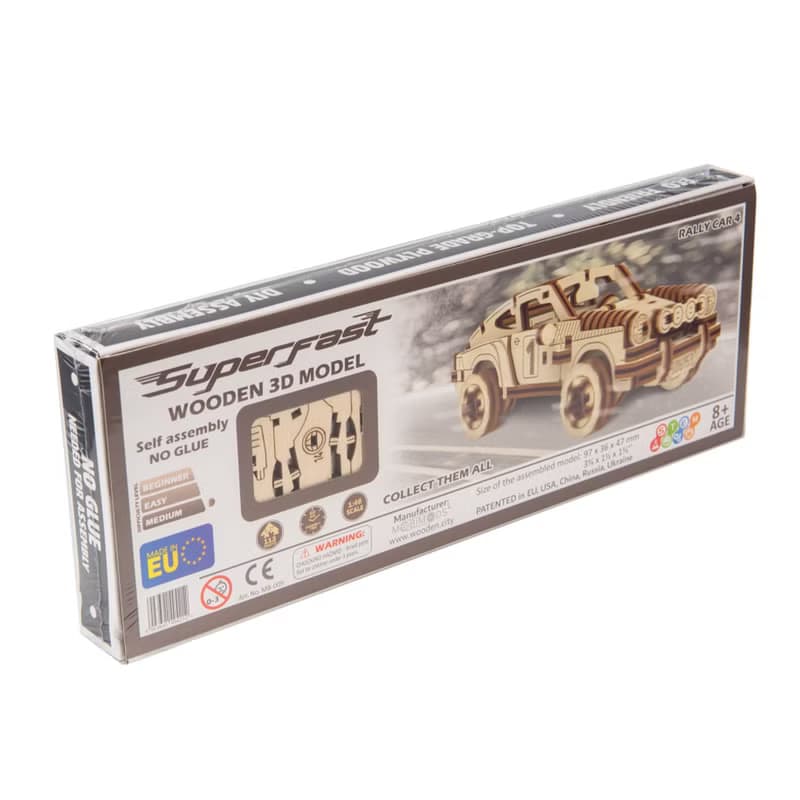 偷偷為男友準備的手工禮物 WOODEN CITY Rally Car 4 / 立體模型