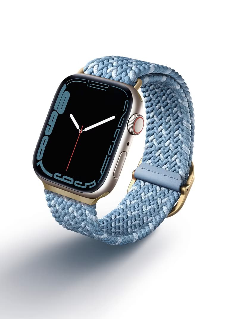 Apple Watch  Aspen DE 雙色防潑水編織錶帶-淺藍