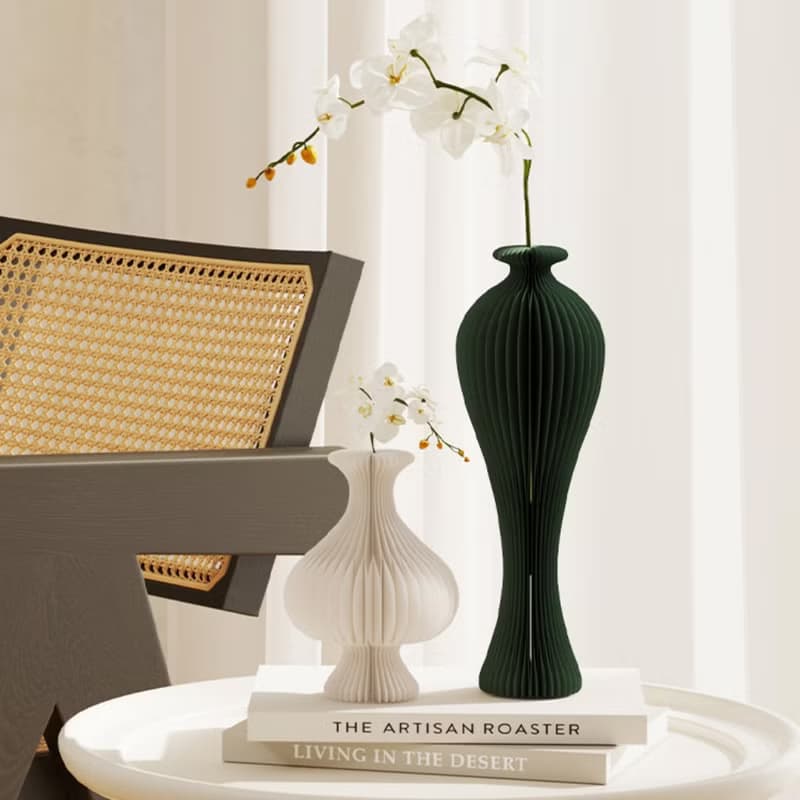 古典花器 白色 情人節禮物 生日禮物 週年禮物