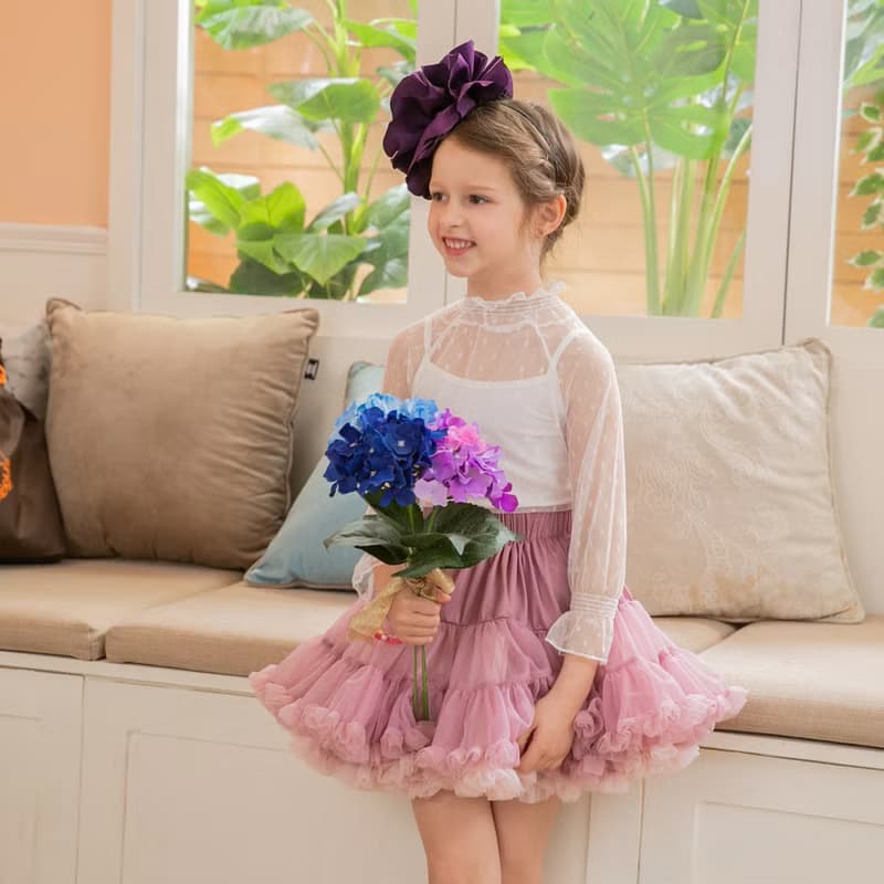 Nevaeh系列翻轉天堂澎澎裙-紫粉夢幻