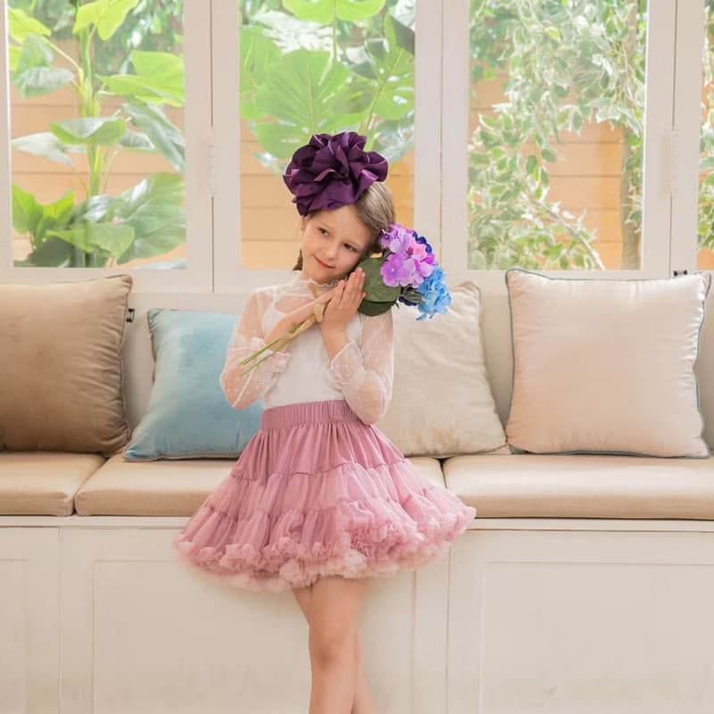 Nevaeh系列翻轉天堂澎澎裙-紫粉夢幻