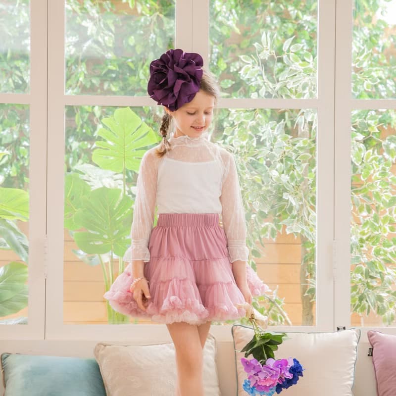 Nevaeh系列翻轉天堂澎澎裙-紫粉夢幻