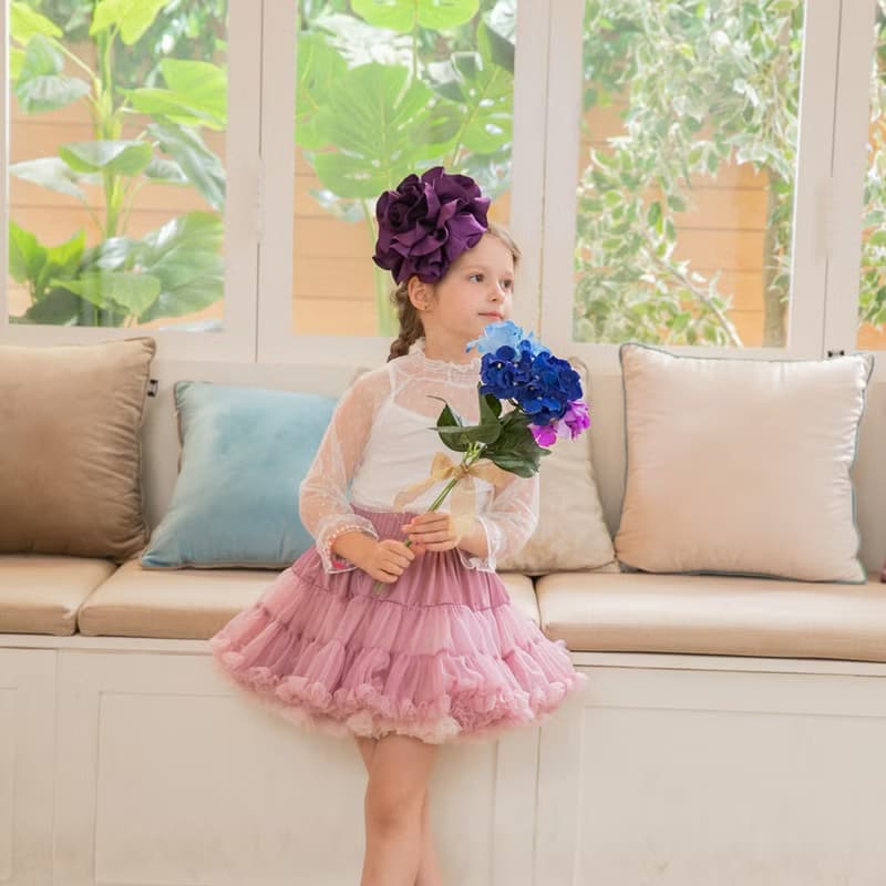 Nevaeh系列翻轉天堂澎澎裙-紫粉夢幻