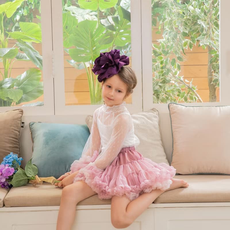 Nevaeh系列翻轉天堂澎澎裙-紫粉夢幻