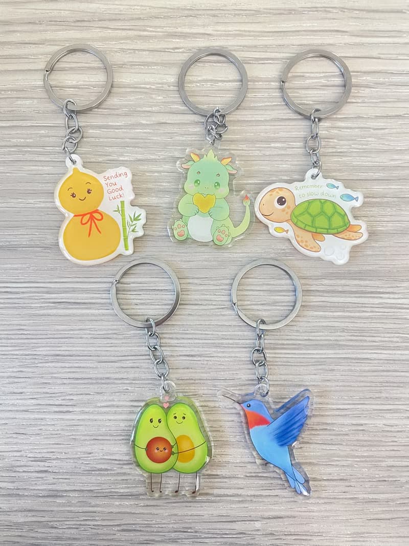 Cute Avocado Keychain for Expecting Parents, Whimsical Avocado Charm