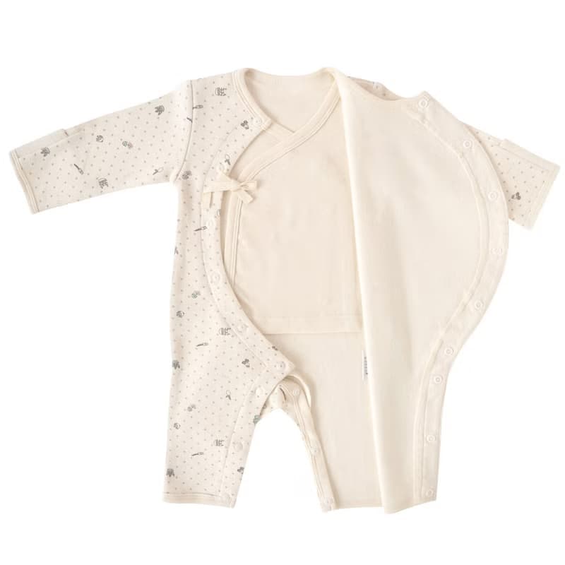 【SISSO有機棉】裏起毛二合一兔裝(小綠) 12M