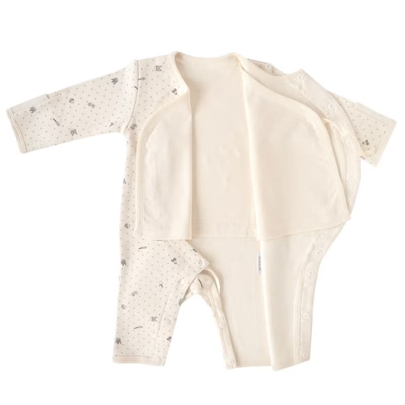 【SISSO有機棉】裏起毛二合一兔裝(小綠) 12M