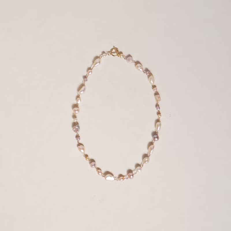 14kgf  MIXパールマンテルネックレス38 PK