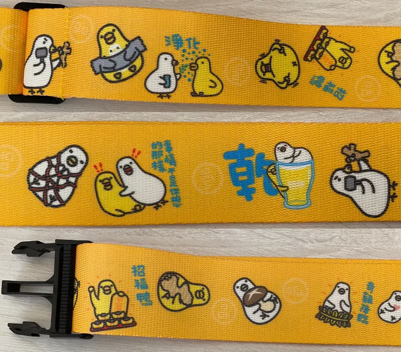 伸縮自如的雞與鴨行李箱束帶