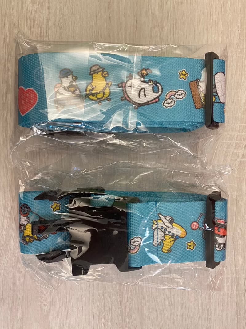 伸縮自如的雞與鴨行李箱束帶